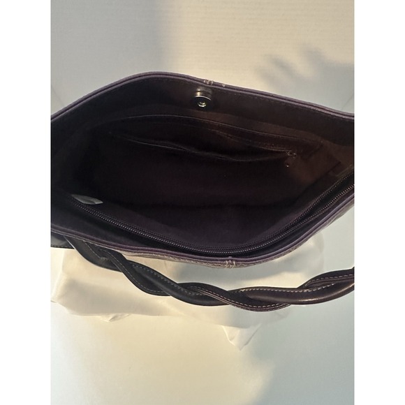 Peca & Pack Collection Purple Leather Shoulderbag - Picture 3 of 12